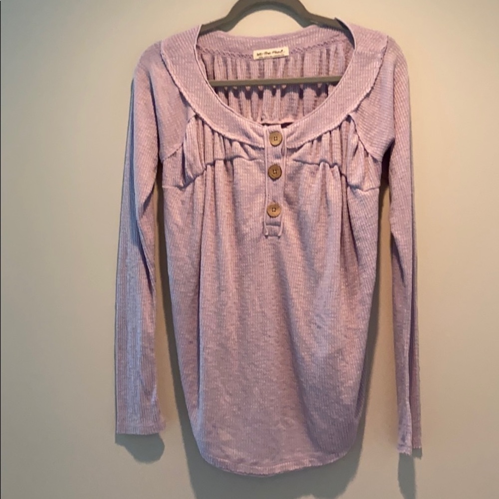 New Free People lavender tshirt